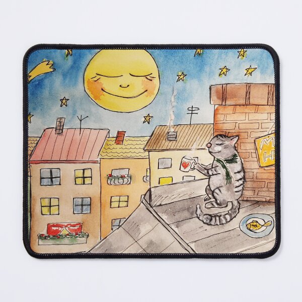 Item preview, Cat on the roof designed and sold by MariaWinterArt.