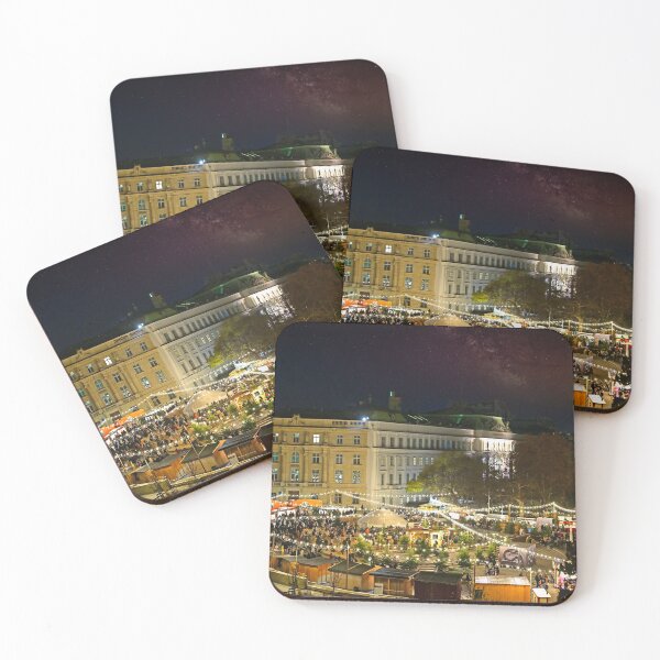 Item preview, Christmas market on Karlsplatz at night,Vienna designed and sold by goceris.