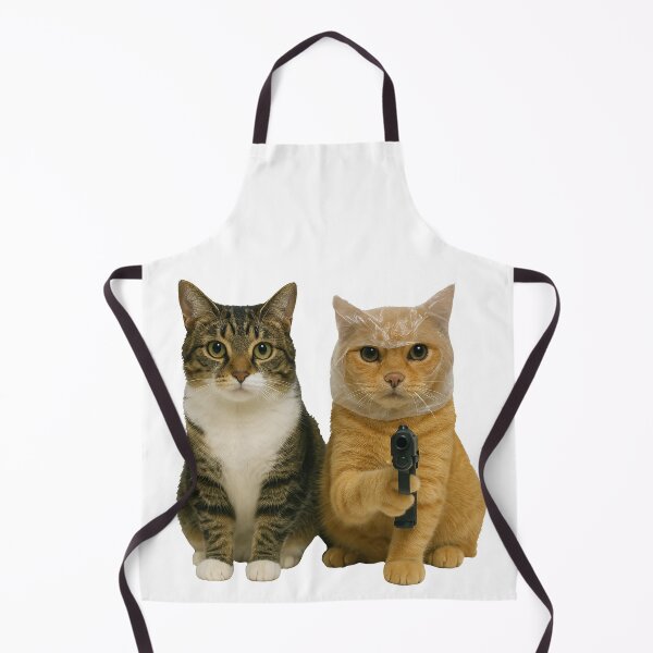 Item preview, Two Cute Tabby Cats Kitten holding gun designed and sold by TeeARTHY.