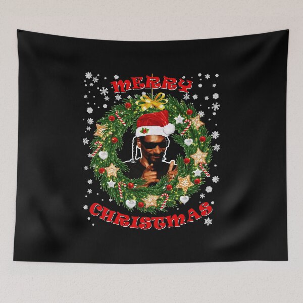 Item preview, Merry Xmas Snoop Santa Hat And Dogg Christmas Wreath  designed and sold by goldennn299.