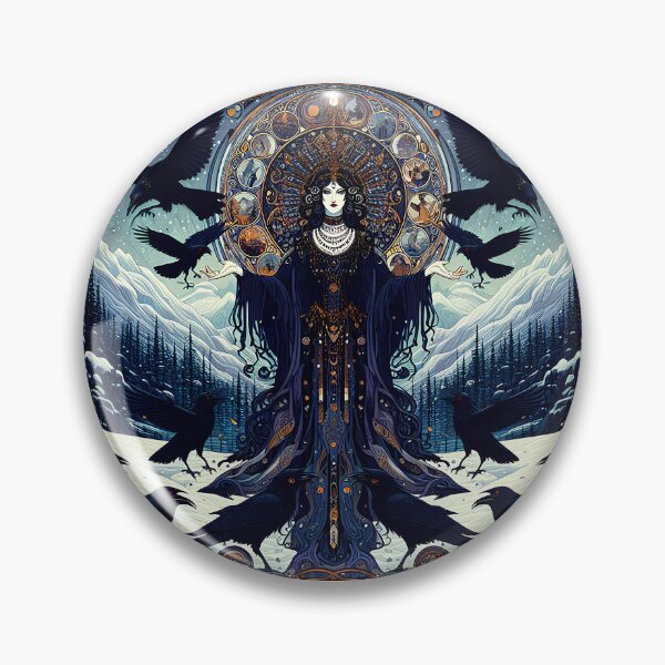 Item preview, Morana, the Pale Maiden | Slavic Goddess of Winter Fantasy Art designed and sold by Stoneflower-Art.