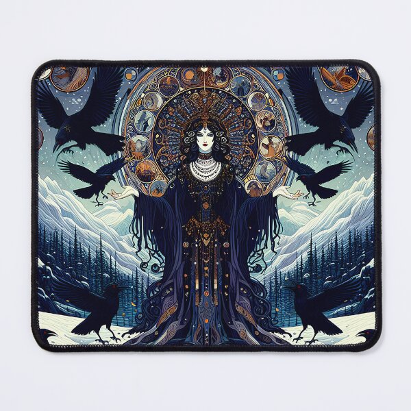 Item preview, Morana, the Pale Maiden | Slavic Goddess of Winter Fantasy Art designed and sold by Stoneflower-Art.