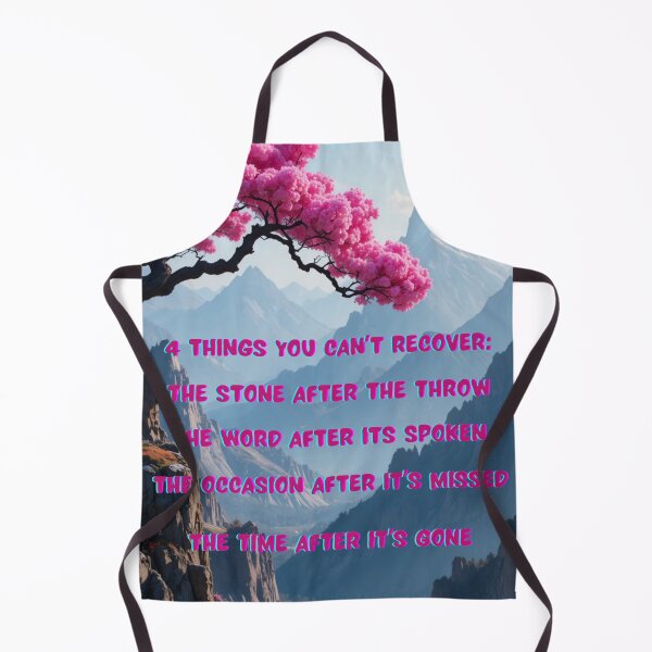 Item preview, 4 Things You Can’t Recover – Inspirational Mountain Art Quote Design designed and sold by TheCleverSkull.