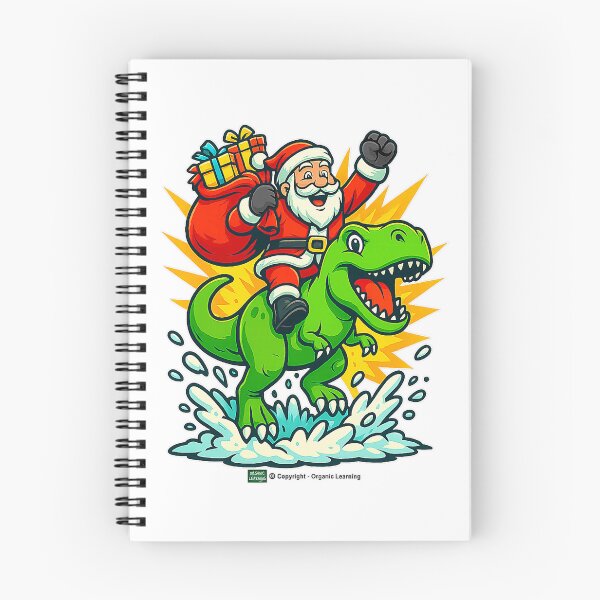Item preview, Santa Riding T Rex Dinosaur Funny Christmas Adventure  designed and sold by ImeldaSparks.