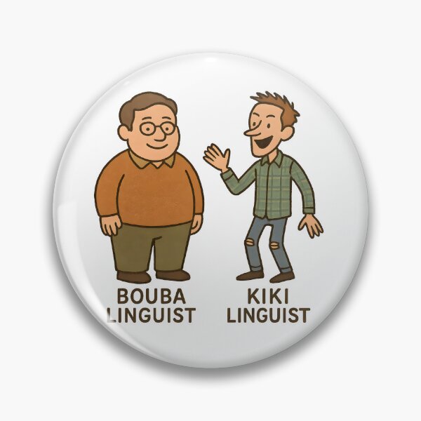 Item preview, Bouba Linguist vs Kiki Linguist – Bouba Kiki Effect, Linguistics Humor, Cognitive Science, Phonetics, Academic Nerd Gift, Funny Linguist Design designed and sold by Nerd Romance Café.