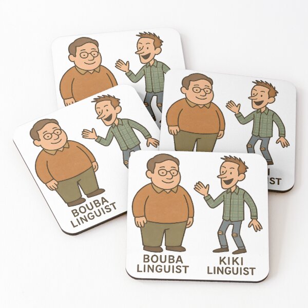 Item preview, Bouba Linguist vs Kiki Linguist – Bouba Kiki Effect, Linguistics Humor, Cognitive Science, Phonetics, Academic Nerd Gift, Funny Linguist Design designed and sold by Nerd Romance Café.