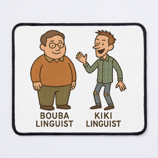 Item preview, Bouba Linguist vs Kiki Linguist – Bouba Kiki Effect, Linguistics Humor, Cognitive Science, Phonetics, Academic Nerd Gift, Funny Linguist Design designed and sold by Nerd Romance Café.