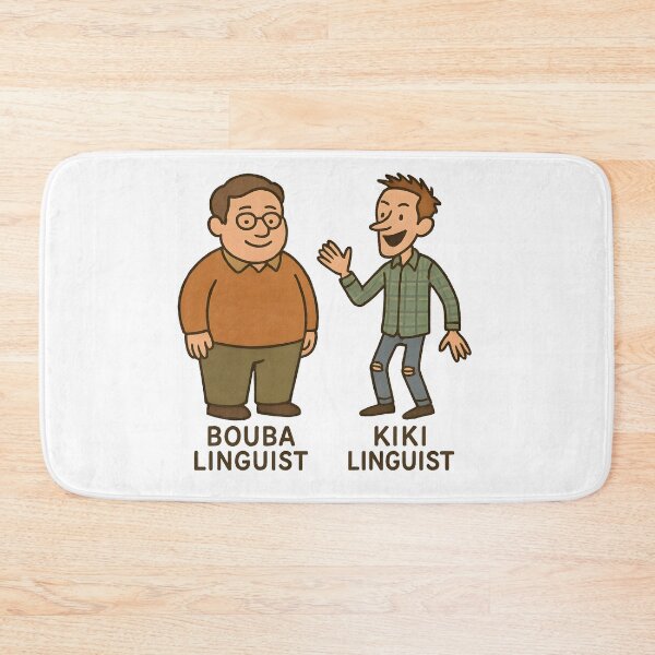 Item preview, Bouba Linguist vs Kiki Linguist – Bouba Kiki Effect, Linguistics Humor, Cognitive Science, Phonetics, Academic Nerd Gift, Funny Linguist Design designed and sold by Nerd Romance Café.