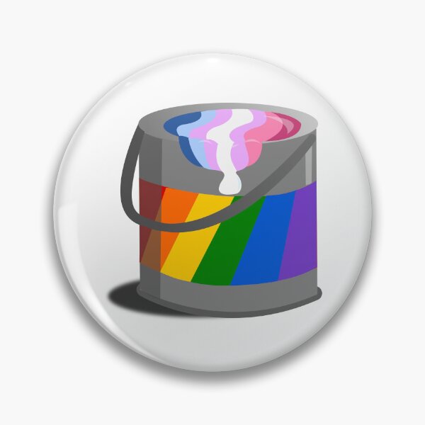 Item preview, Proud Paint Bigender Flag in a Bucket designed and sold by HarveyHandcraftsandDesigns.