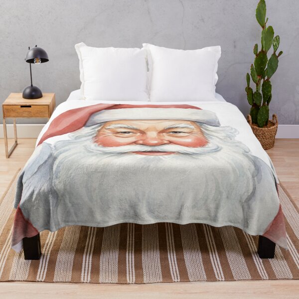 Item preview, Classic Santa Claus Watercolor Portrait | Soft Focus Hand-Painted Art designed and sold by Thaliandra.