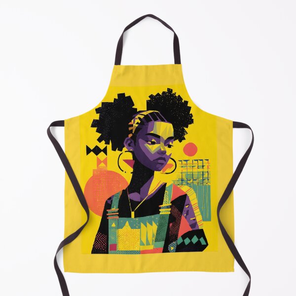 Item preview, Stylized Afro Woman Portrait with Bold Geometric Design designed and sold by daila70.