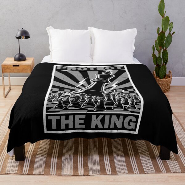 Item preview, Vintage Chess Player Funny Propaganda Protect The King designed and sold by GrandeDuc.