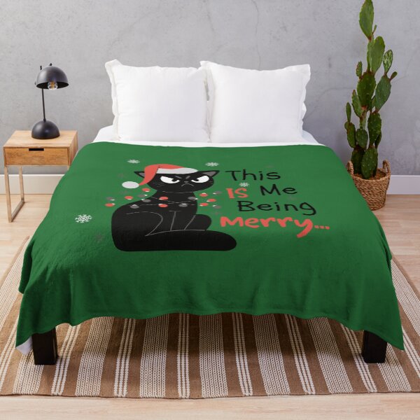 Item preview, Green This Is Me Being Merry Cat Meme designed and sold by StoneybrokeM.