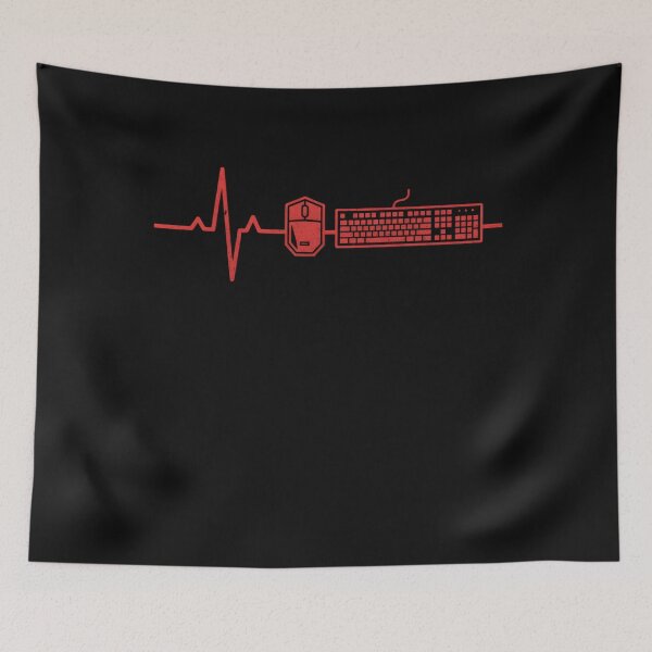 Item preview, Computer Gaming Lover Heartbeat Retro Pc Gamer Teens Boy Men designed and sold by clothesy7.