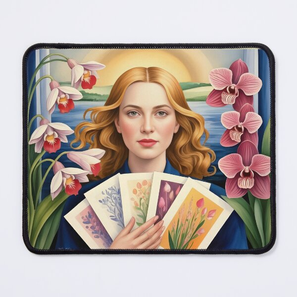 Item preview, Holding Her Paintings Cards designed and sold by Nira Dabush.