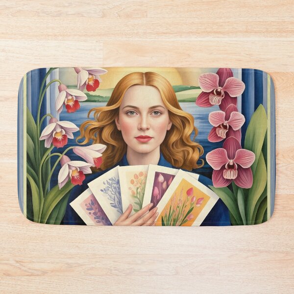 Item preview, Holding Her Paintings Cards designed and sold by Nira Dabush.