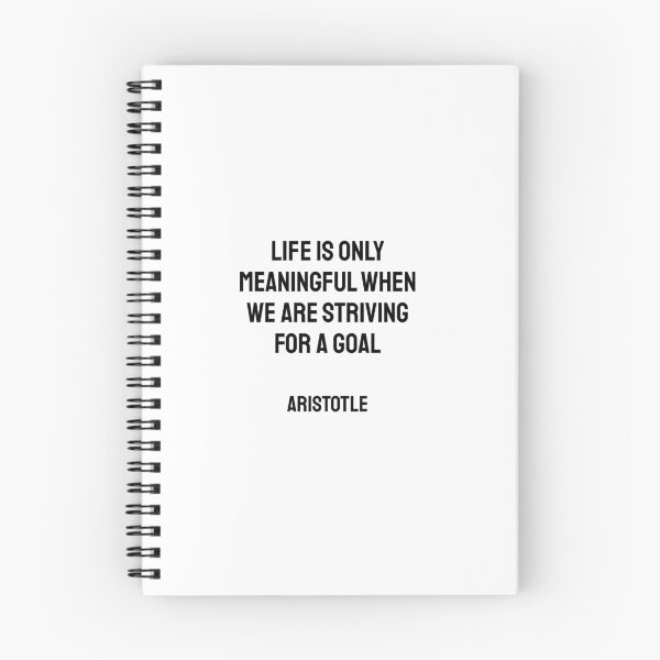 Item preview, Life is only meaningful when we are striving for a goal - Aristotle Philosophy designed and sold by Inspirationmotivation.