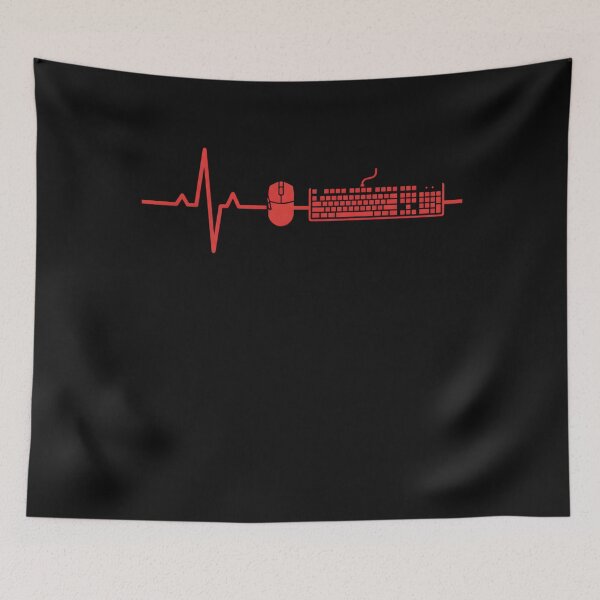 Item preview, Pc Gamer Heartbeat Computer Gaming Wasd EKG Teen Boys Men designed and sold by clothesy7.