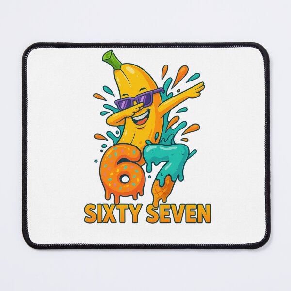 Item preview, Dabbing Banana 67 Funny Birthday Design 67 Donut Ice Cream Cartoon Banana Dab T-Shirt designed and sold by Omarmadani.
