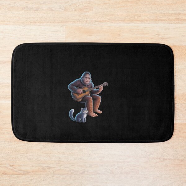 Item preview, Cat UFO Alien Bigfoot Sasquatch Camping Playing Guitaư designed and sold by dainegilbert.