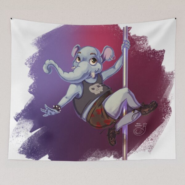 Item preview, Pole Dance Elephant designed and sold by NinaTheBlobfish.
