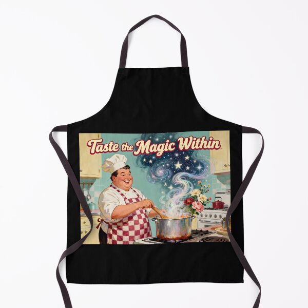 Item preview, Taste the Magic - Vintage Chef Kitchen Art Print designed and sold by LostFutureFactory.