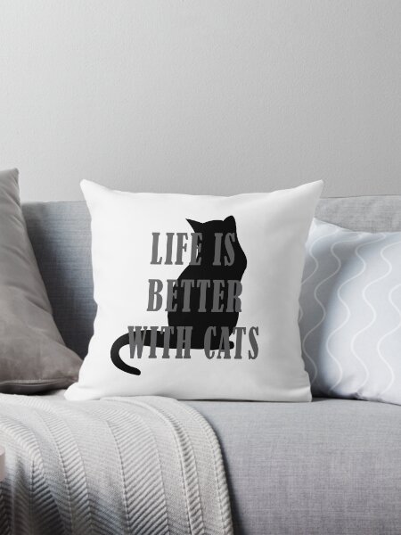 Artikel-Vorschau von Life Is Better With Cats, designt und verkauft von CatDressed.