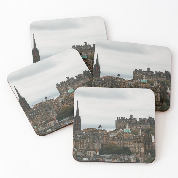 Item preview, Edinburgh skyline with Castle and The Hub designed and sold by rhosbahu.