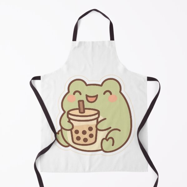 Item preview, Kawaii Frog with Bubble Tea designed and sold by maciejdesing.