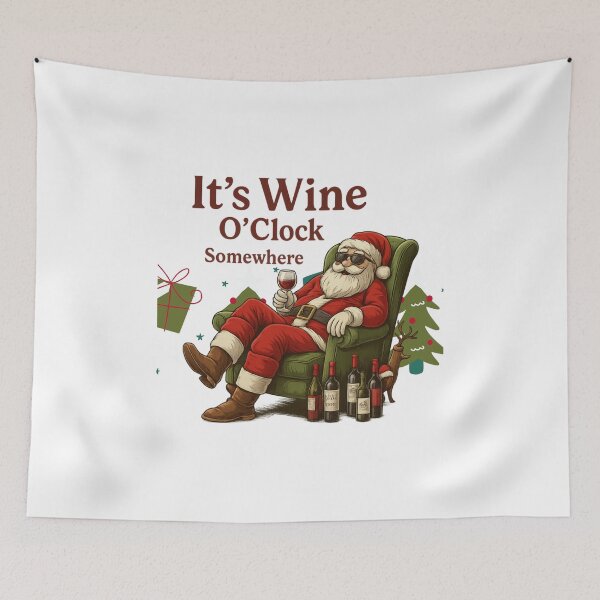 Item preview, It's Wine O'Clock Somewhere. designed and sold by PathOriginals.