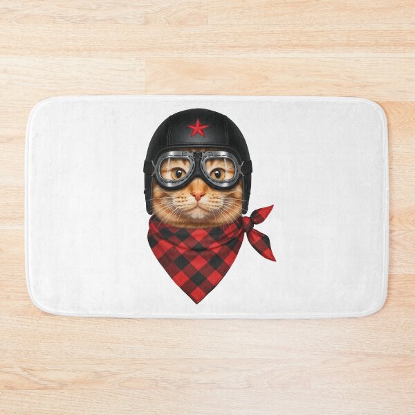 Item preview, Cool Cat Pilot Helmet Retro Racer Bandana designed and sold by TeeARTHY.