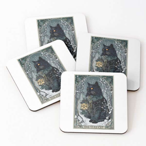Item preview, Creepmas Vintage The Yule Cat Tarot Card Dark Christmas designed and sold by GreggRoss.