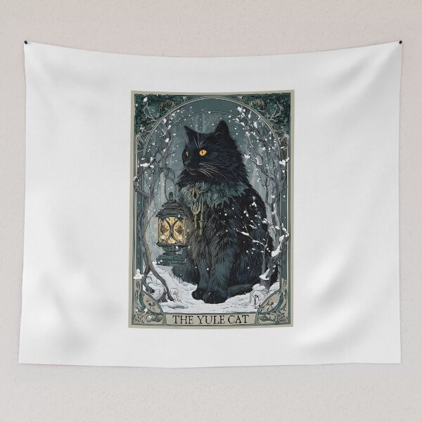 Item preview, Creepmas Vintage The Yule Cat Tarot Card Dark Christmas designed and sold by GreggRoss.
