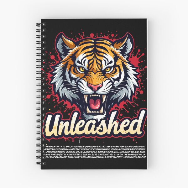 Item preview, UNLEASHED Roaring Tiger Mascot T-Shirt - Red Splatter Esports Gaming Logo designed and sold by Design-Pro-21.