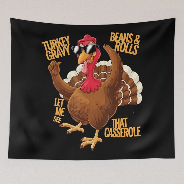 Item preview, Funny Turkey Gravy Beans And Rolls Casserole Thanksgiving  designed and sold by JEFDodsonArt.