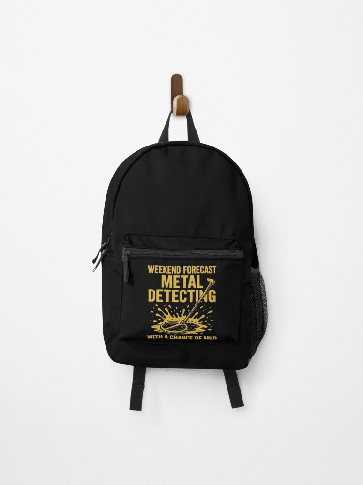 Thumbnail 1 of 3, Backpack, Weekend Forecast Metal Detecting Fun designed and sold by LuminOrb.