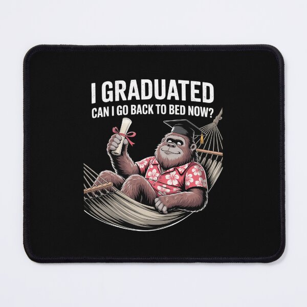 Item preview, Graduation Bigfoot I Graduated Can I Go Back To Bed Now 2025 designed and sold by dainegilbert.