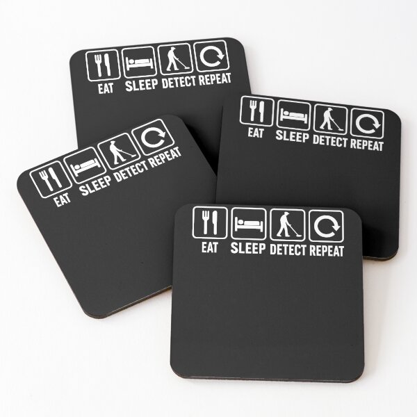Item preview, Eat Sleep Detect Repeat Funny Metal Detecting designed and sold by LuminOrb.