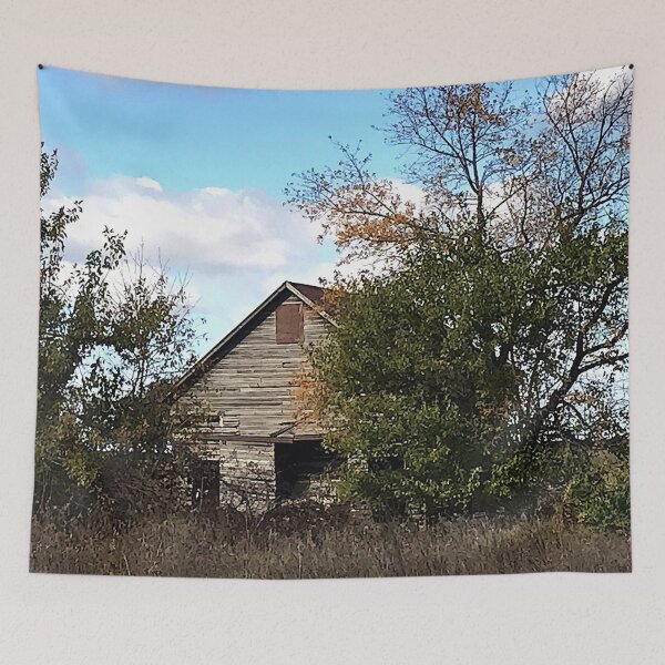 Item preview, Autumn Barn Photograph. designed and sold by ABeasEyeView.