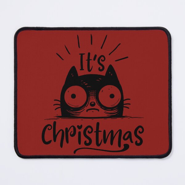 Item preview, Red It's Christmas Cat Meme designed and sold by StoneybrokeM.