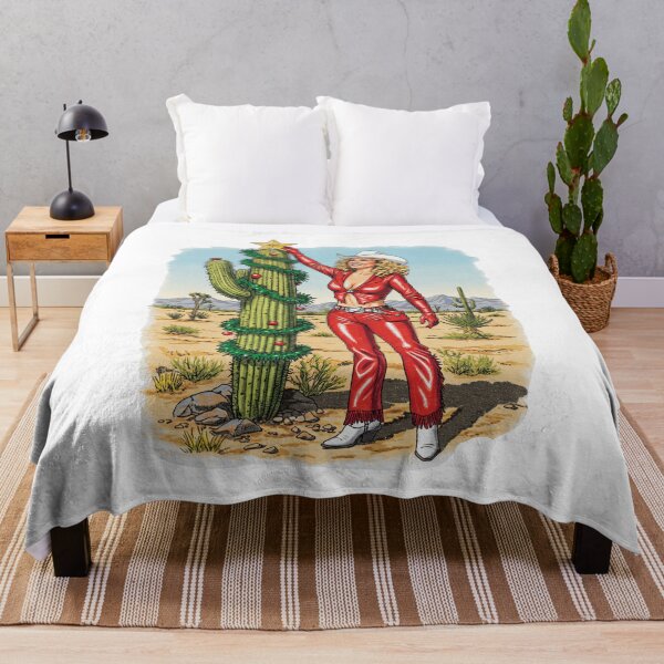 Item preview, Cowgirl Christmas tree Cactus Western Desert designed and sold by TeeARTHY.