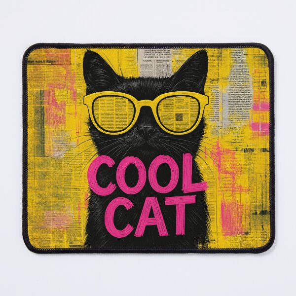 Item preview, Retro Cat Collage – Torn Cartoon Strip Fusion designed and sold by Nope Cats.