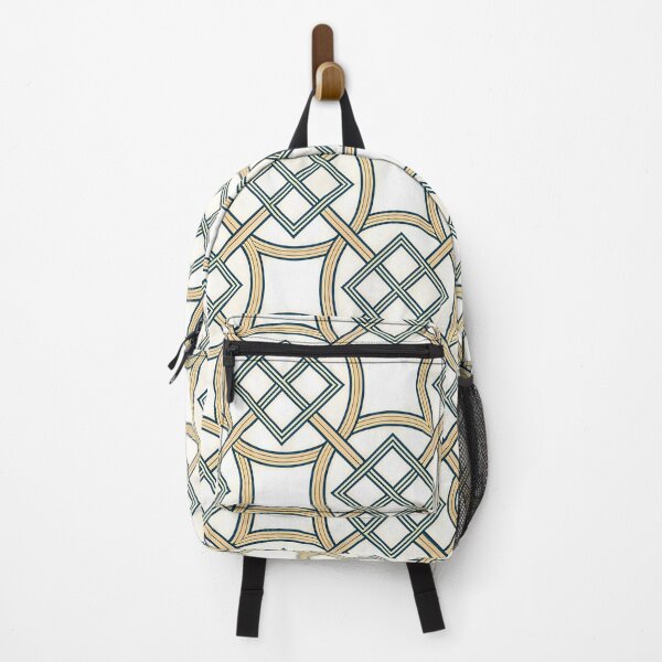 Item preview, Elegant Geometric Lattice Pattern | Art Deco & Moorish Design | Gold & Teal Abstract Print for T-Shirts, Stickers, Wall Art, Phone Cases & More designed and sold by DesignWorld8.