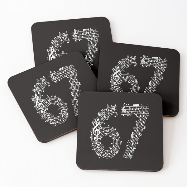 Item preview, Sixty Seven Music Notes Funny Musical Pattern  designed and sold by torildorxop.