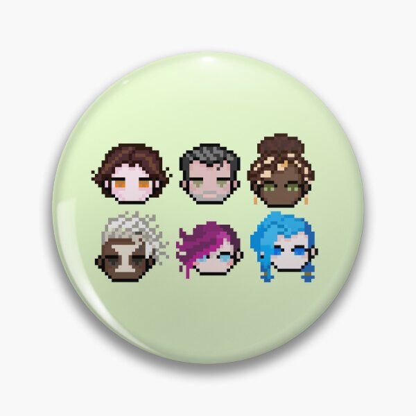 Item preview, Arcane Pixel Characters – Jinx, Vi, Jayce, Ekko, Mel & Viktor designed and sold by SaraSoraya.