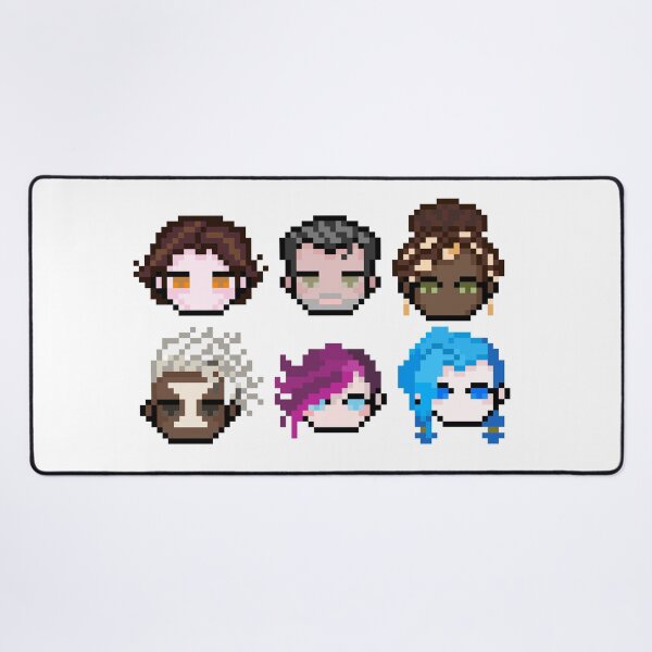 Item preview, Arcane Pixel Characters – Jinx, Vi, Jayce, Ekko, Mel & Viktor designed and sold by SaraSoraya.