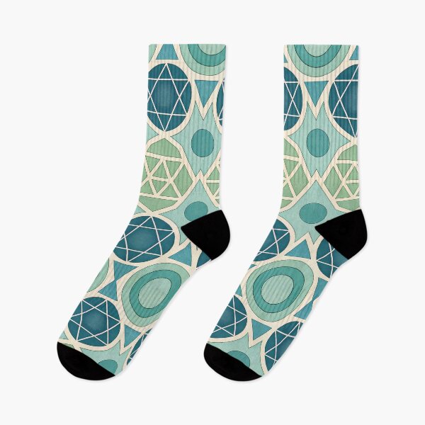 Item preview, Sacred Geometry Pattern | Star of David & Teal Green Design | Spiritual Art for T-Shirts, Stickers, Wall Art, Phone Cases & More designed and sold by DesignWorld8.