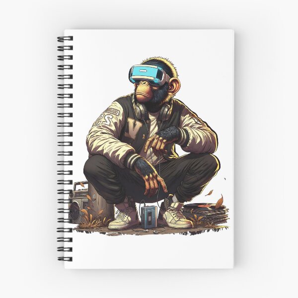 Item preview, Cyber Ape Producer: Retro Futurism VR Music NFT Streetwear designed and sold by Standing Wave Studio.