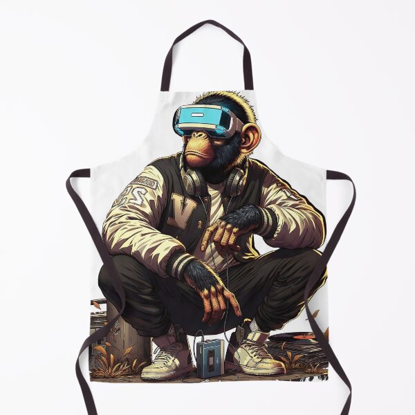 Item preview, Cyber Ape Producer: Retro Futurism VR Music NFT Streetwear designed and sold by Standing Wave Studio.