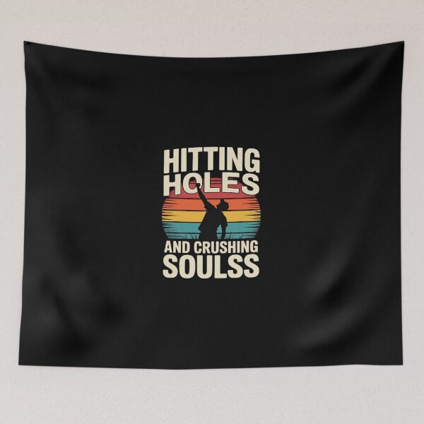 Item preview, Hitting Holes And Crushing Souls Bigfoot Cornhole designed and sold by dainegilbert.